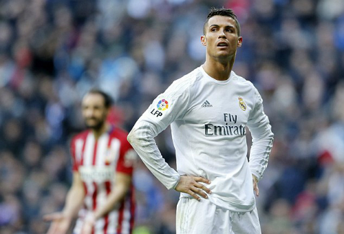 Ronaldo xếp thứ hai danh sách săn bàn ở Liga mùa này. Ảnh: AFP.